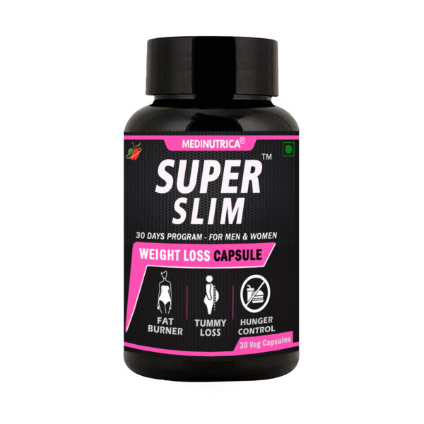 SUPER SLIM 30 VEG CAPSULES - Weight Loss Ayurvedic Medicine