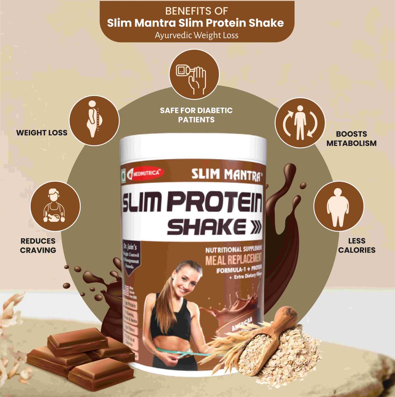 Slim Shake Best Diet To Lose Weight, Non Prescription, Medinutrica
